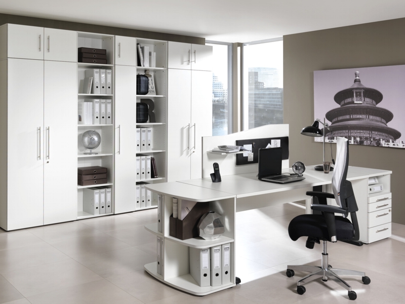5+ Office irodabútor fehér színben